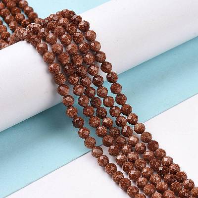 Synthetic Goldstone Beads Strands G-E591-06B-1