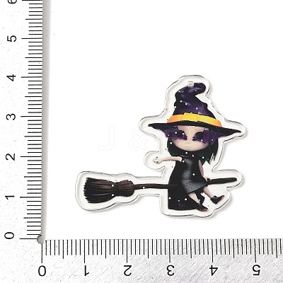 Halloween Printed Acrylic Pendants MACR-I041-02F-1