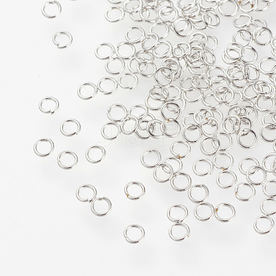304 Stainless Steel Open Jump Rings X-STAS-R091-01P-1