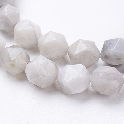 Natural White Crazy Lace Agate Beads Strands G-J376-14-10mm-1