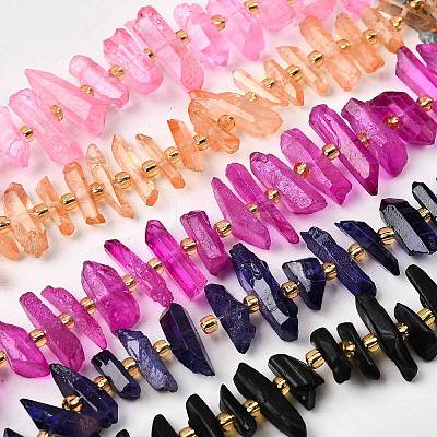 Natural Quartz Crystal Beads Strands G-F800-C-1