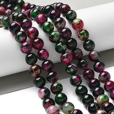 Natural Agate Beads Strands G-NH0001-G12-01-1