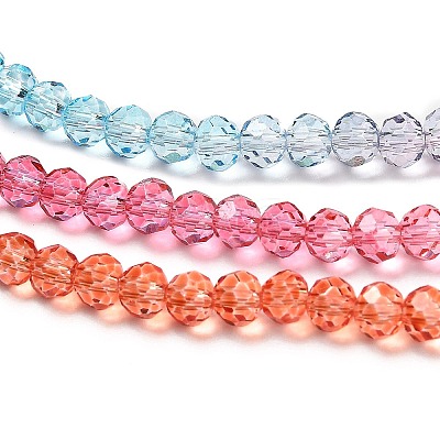 Transparent Painted Glass Beads Strands LS-DGLA-A034-T3mm-A11-1