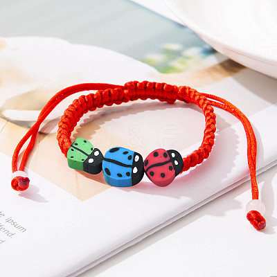 5 Strands Handmade Polymer Clay Beads CLAY-SC0001-45A-1