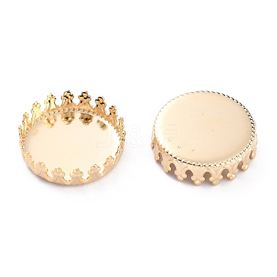 304 Stainless Steel Cabochon Settings STAS-Y001-06B-G-1