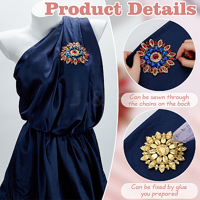 1Pc Rhinestone Cabochons RB-FG0001-04B-1