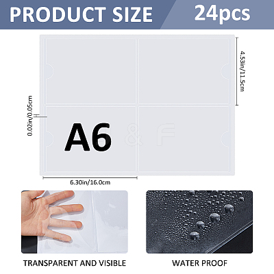 PVC Card Sleeves DIY-WH0591-509B-1