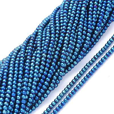 Electroplate Glass Beads Strands EGLA-K014-A-FP04-1