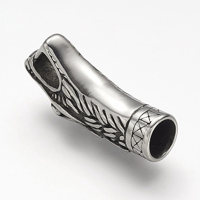 304 Stainless Steel Cord Ends X-STAS-F063-100-1