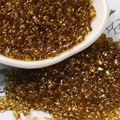 Spray Painted Glass Seed Beads SEED-F005-03A-04-1