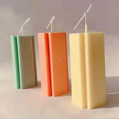 Transparent Plastic Candle Molds AJEW-SC0001-18-1