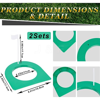 Plastic Golf Putting Cups DIY-WH0297-59-1