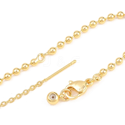 2.5MM Brass Ball Chain Bracelet Making KK-D238-03G-01-1