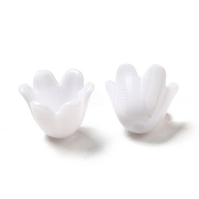 Opaque Acrylic Bead Caps MACR-J123-26-1