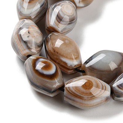 Natural Eye Agate Beads Strands G-NH0019-D03-03-1
