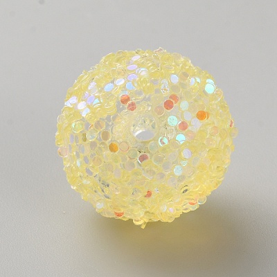 Opaque Acrylic Glitter Beads FIND-CJC0010-111A-02-1