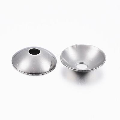 Tarnish Resistant 201 Stainless Steel Bead Caps STAS-H376-123-1