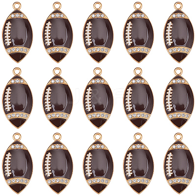 20Pcs Alloy Enamel Pendants ENAM-SC0008-18-1