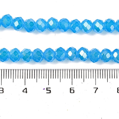 Baking Electroplate Glass Beads Strands DGLA-A039-J10mm-B12-1
