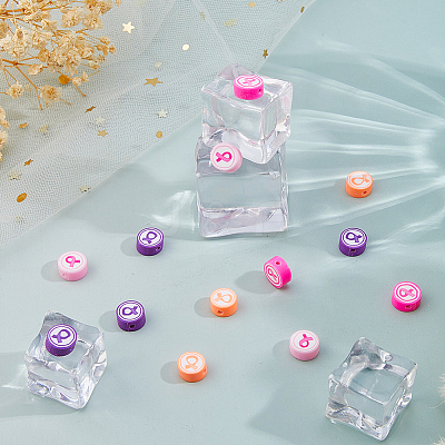 400Pcs 4 Styles Handmade Polymer Clay Beads CLAY-FH0001-28-1