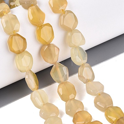 Dyed & Heated Natural Agate Beads Strands G-N359-15A-06-1