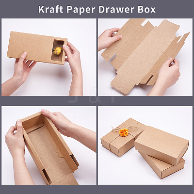 Kraft Paper Drawer Box CON-YW0001-03D-A-1
