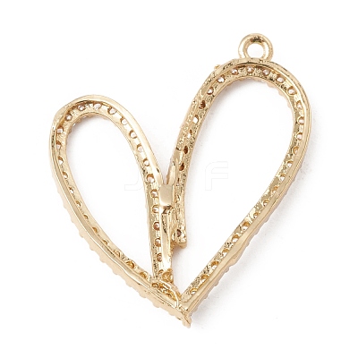 Eco-Friendly Rack Plating Brass Micro Pave Cubic Zirconia Pendants KK-F835-05G-1