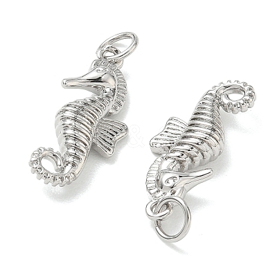 Brass Micro Pave Cubic Zirconia Animal Pendants KK-H280-05C-P-1