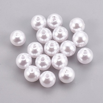ABS Plastic Imitation Pearl Beads KY-G009-8mm-03-1