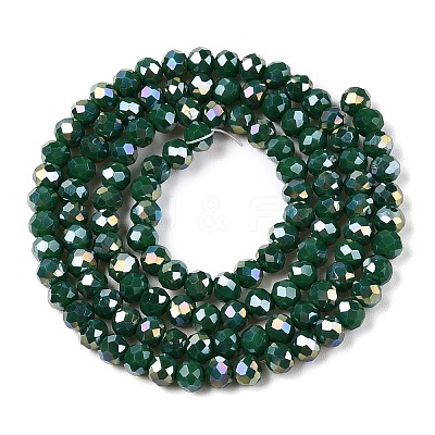 Electroplate Glass Beads Strands EGLA-A044-P4mm-B09-1