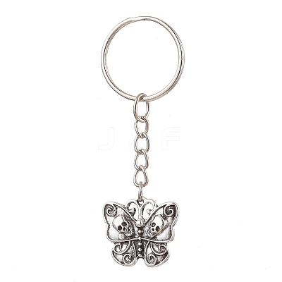 Tibetan Style Alloy Pendant Keychains KEYC-JKC00704-1