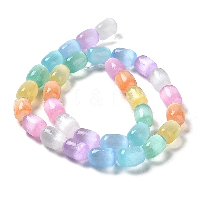Natural Selenite Beads Strands X-G-F750-M-1
