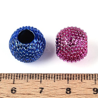 UV Plating Opaque Acrylic European Beads PACR-T017-20M-1