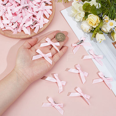 60Pcs Ribbon Bowknot Alligator Hair Clip PHAR-SC0001-008-1