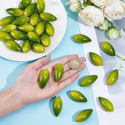 Foam Imitation Olive AJEW-GF0013-46-1