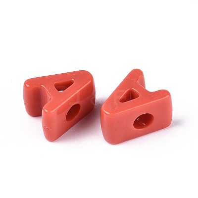 Opaque Acrylic European Beads OACR-M027-01A-06-1