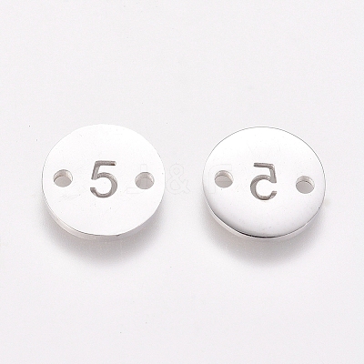 Non-Tarnish Numbers 304 Stainless Steel Links LS-STAS-G216-05P-1