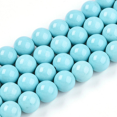 Synthetic Turquoise Beads Strands G-A255-A04-03B-1