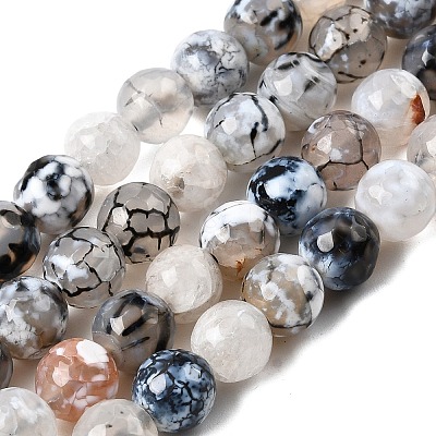 Natural Agate Bead Strands G-AR0001-42-1