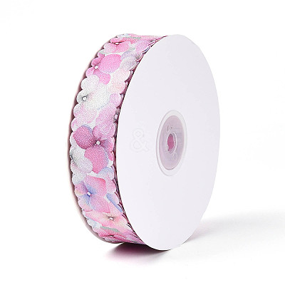 Single Face Printed Polyester Satin Ribbon SRIB-T009-02B-01-1