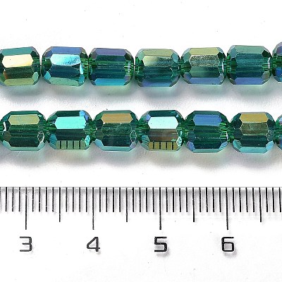 Electroplate Glass Beads Strands EGLA-D030-19F-1
