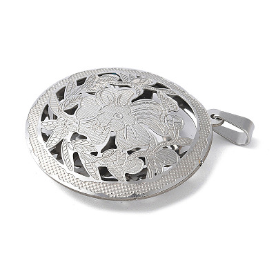 304 Stainless Steel Pendants STAS-S162-05P-1