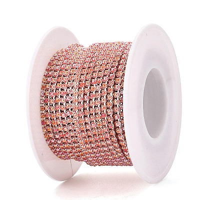 Iron & ABS Plastic Imitation Pearl Tennis Chains CH-Q006-01A-07-1
