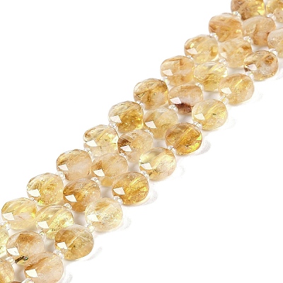 Heated Natural Citrine Beads Strands G-N342-10-1