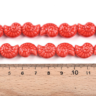 Handmade Porcelain Beads Strands PORC-I028-02H-1