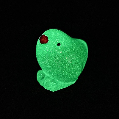 Luminous Resin Chick Display Decoration RESI-WH0038-10F-1
