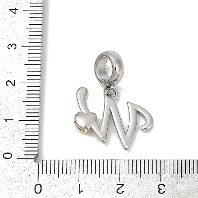 Brass European Dangle Charms LS-KK-Z097-01W-GP-1