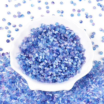 Imitation Cat Eye Glass Seed Beads SEED-N007-31J-1