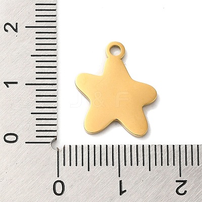 Ion Plating(IP) 304 Stainless Steel Enamel Pendants STAS-Q301-03G-1