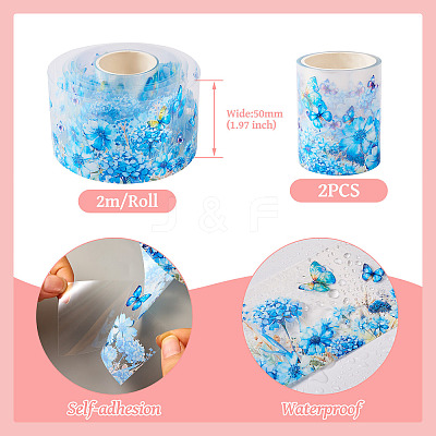 2M PET Waterproof Plastic Stickers DIY-TAC0001-83B-1